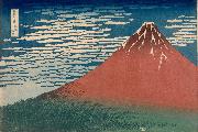 Katsushika Hokusai Mount Fuji in Clear Weather (nn03) oil